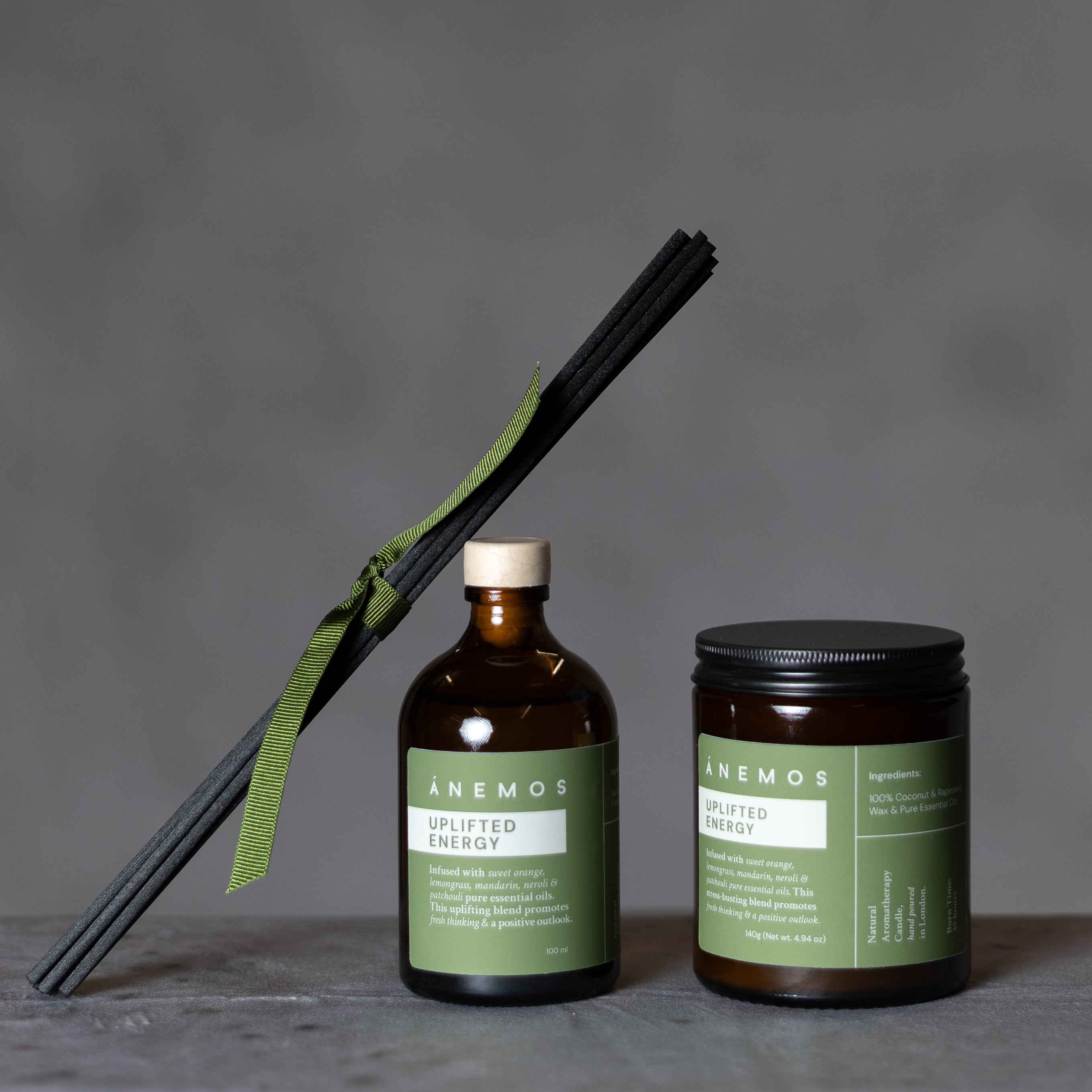 Uplifted Energy Candle and Diffuser Gift Set